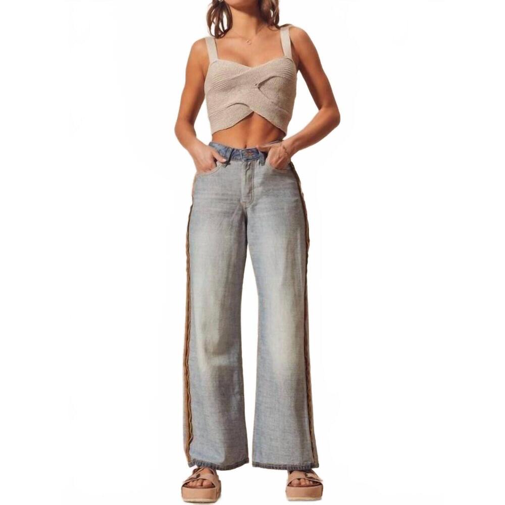 NEW IT'S SO ME inside out relaxed fit jeans in blue